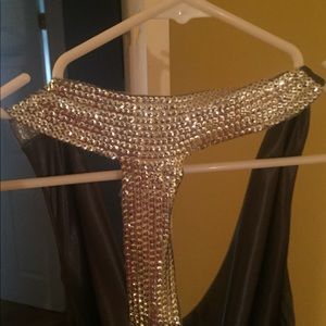 Silver dress size Large